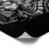 Chicano Brown Pride Aztec Jaguar Warrior Mexican ポスター (角)