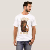 Chicano Strength – Fierce Warrior Latina Art Tシャツ (正面フル)