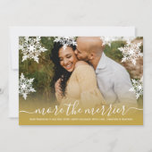 Chich Photo Christmas Pregnancy Announcement Card 案内状 (正面)