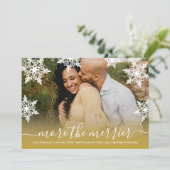 Chich Photo Christmas Pregnancy Announcement Card 案内状 (スタンド正面)