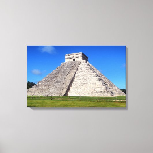 Chichen Itza、テンプルウォリアーズ キャンバスプリント (正面)