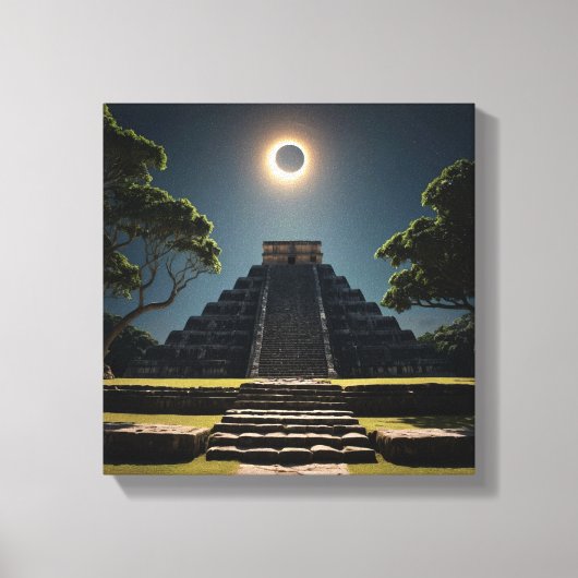 Chichen Itza Eclipse キャンバスプリント (正面)