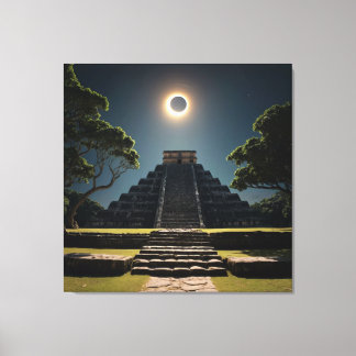 Chichen Itza Eclipse キャンバスプリント