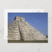 Chichen Itza, Kulcanes Pyramidのマヤ遺跡 ポストカード (正面/裏面)