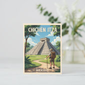 Chichén Itzá Mexico – Temple of Kukulcán ポストカード (スタンド正面)