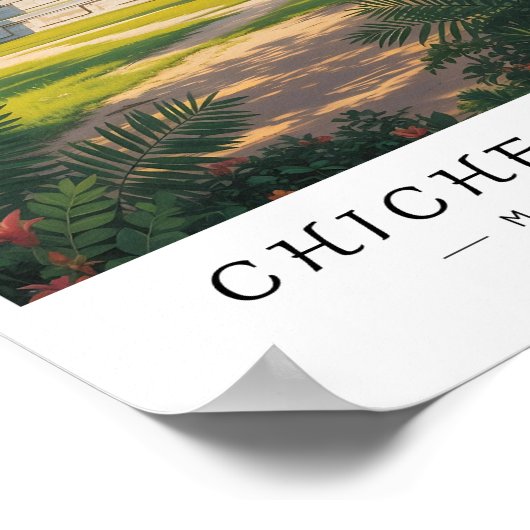 Chichen Itza Mexico Wall Art, Mayan Ruin ポスター (角)