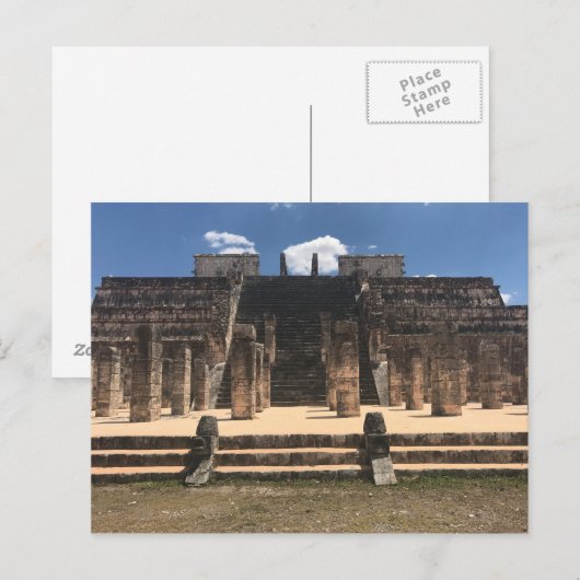 Chichen Itza Temple of the Warriors #2はがき ポストカード (正面/裏面)