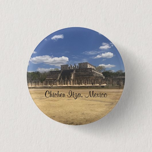 Chichen Itza Temple of the Warriors #3ボタン 缶バッジ (正面)