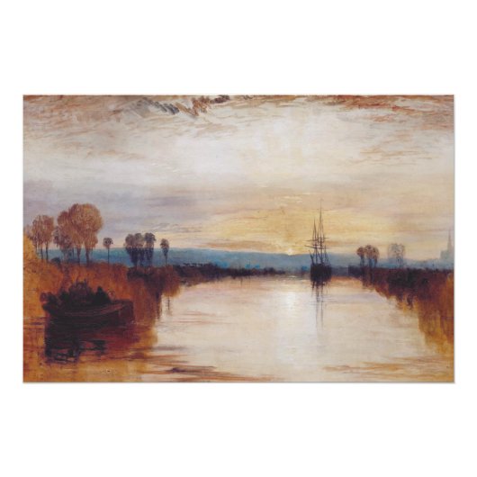 Chichester Canal by Joseph William Turner ポスター (正面)