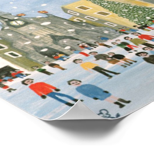 Chichester Cathedral A Snow Scene ポスター (角)