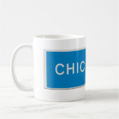 Chichester roadsign コーヒーマグカップ (左)
