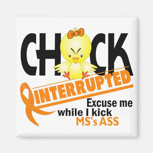 Chickが2ミリ秒中断 マグネット (正面)