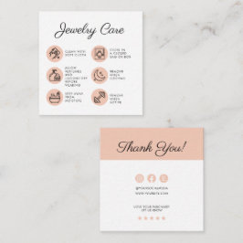 Chickジュエリー気に指示Business Thank You エンクロージャーカード