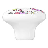 Chick-a-Dee Love Ceramic Door Knob セラミックノブ (側面)