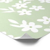 Chick Baby Shower Cute Welcome Sign ポスター (角)