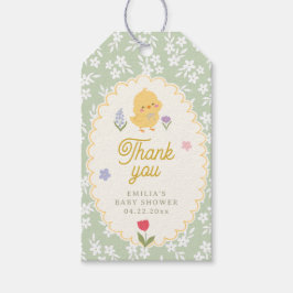 Chick Baby Shower Thank You Favor Tag ギフトタグ