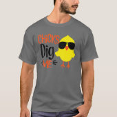 Chick Dig Me Christian Easter Day Gift For Boy Son Tシャツ (正面)