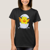 Chick hatches out of egg chicken chick with egg sh tシャツ (正面)