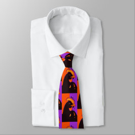 Chick or Treat Halloween Pop Art Chicken Neck Tie ネクタイ