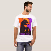 Chick or Treat Halloween Pop Art Chicken Tshirt Tシャツ (正面フル)