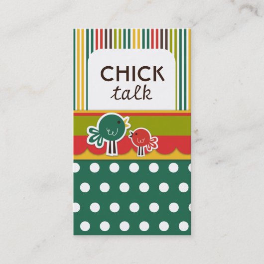 Chick Talk名刺 名刺 (正面)