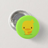 chick : yellow green : pins 缶バッジ (正面&裏面)