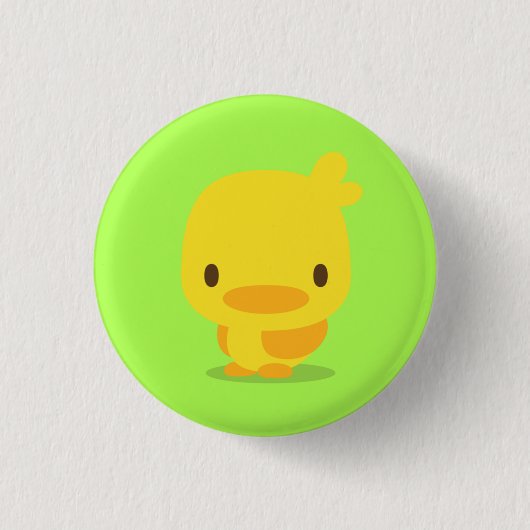 chick : yellow green : pins 缶バッジ (正面)