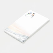 Chickadee Bird in Winter Christmas ポストイット (アングル)