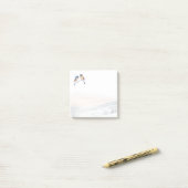 Chickadee Bird in Winter Christmas ポストイット (デスク上)