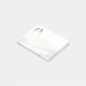 Chickadee Bird in Winter Christmas ポストイット (アングル)