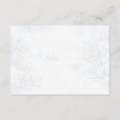  Chickadee Bird in Winter Thank You Enclosure Card エンクロージャーカード (裏面)