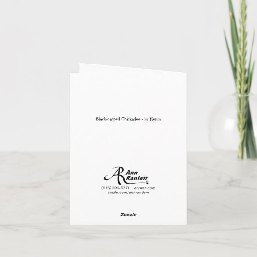 Chickadee by Henry カード (裏面)