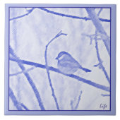 Chickadee Life Ceramic Tile タイル (正面)