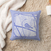 Chickadee Life Throw Pillow クッション (ブランケット)