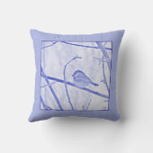 Chickadee Life Throw Pillow クッション (裏面)