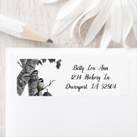 "Chickadees" [design 2] ラベル (インサイチュ)