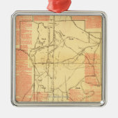 Chickamauga -内戦のパノラマ式の地図2の戦い メタルオーナメント (正面)