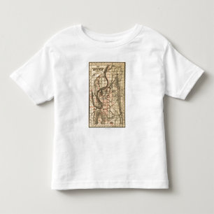 Chickamauga -内戦のパノラマ式の地図3の戦い トドラーTシャツ