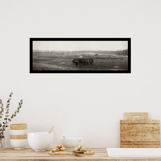 Chickamauga Army写真1898 ポスター (キッチン)