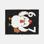 Chicken 67 Meme Six Seven Funny Gen Alpha フリースブランケット (正面(横))