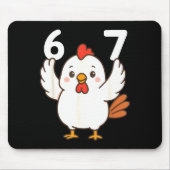 Chicken 67 Meme Six Seven Funny Gen Alpha  マウスパッド (正面)