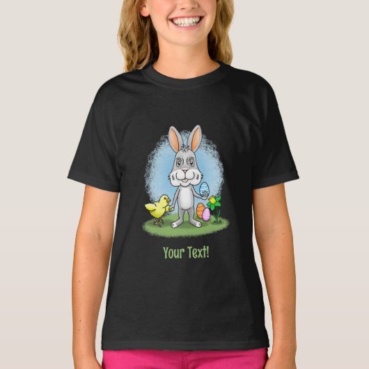 Chicken and the Easter bunny Tシャツ (正面)