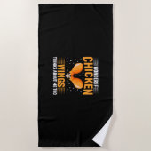 Chicken Art Chicken Wing ビーチタオル (正面)