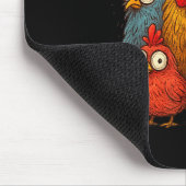 Chicken Art Crazy Chicken For Men Women Kid Boy Fa マウスパッド (コーナー)