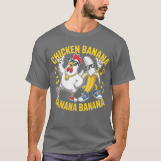 Chicken Banana Banana Banana Music Lover Musician  Tシャツ
