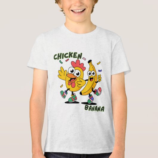 CHICKEN BANANA DANCE トライブレンドＴシャツ (正面)