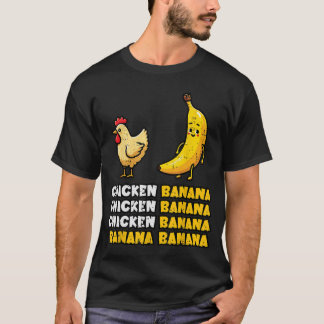 Chicken Banana Dance Funny Fruit Meme Girls  Women Tシャツ