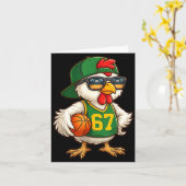 Chicken Basketball 67 Gen Alpha Slang Srts Men Boy カード (黄色い花)