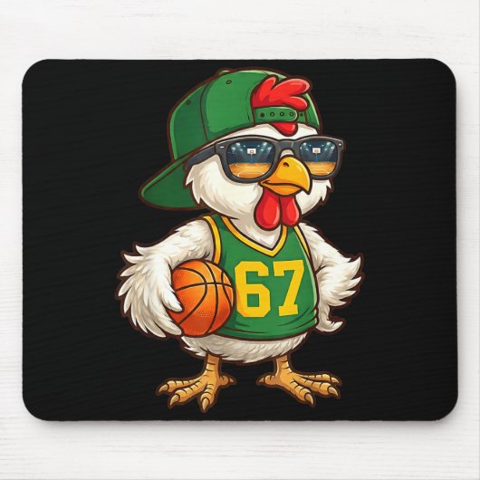 Chicken Basketball 67 Gen Alpha Slang Srts Men Boy マウスパッド (正面)