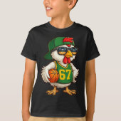 Chicken Basketball 67 Gen Alpha Slang Srts Men Boy Tシャツ (正面)